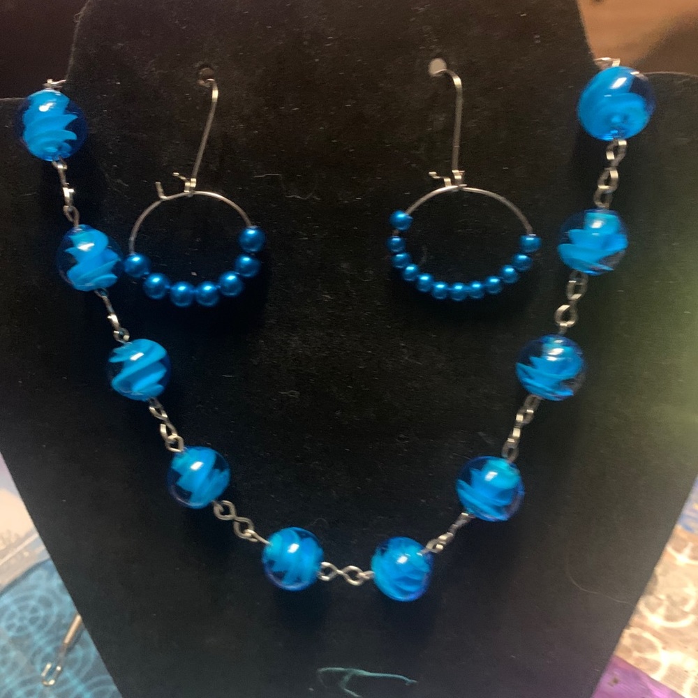 Earring and necklace